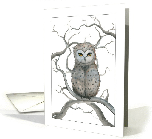 Blank Card - Soft Eyed Owl card (891180)