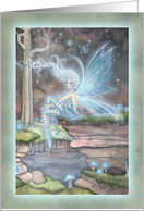 Blank Card - Blue Fairy Fantasy Art card