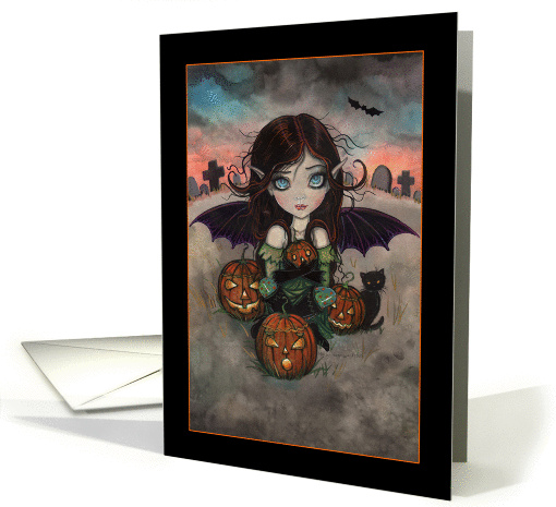 Halloween Vampirish Gothic Fairy card (948700)