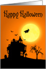 Halloween Silhouette Landscape card