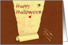Happy Halloween Bloody Wallpaper card