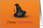 Halloween Witch Hat with Spider card