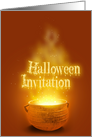 Happy Halloween Cauldron - Party Invitation Card