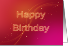 Glowing Happy Birthday Card