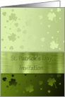 St. Patricks Day Shamrocks - Invitation card