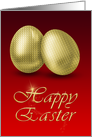 Golden Easter Eggs - Card