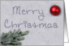 Merry Christmas Snow Writing - Card