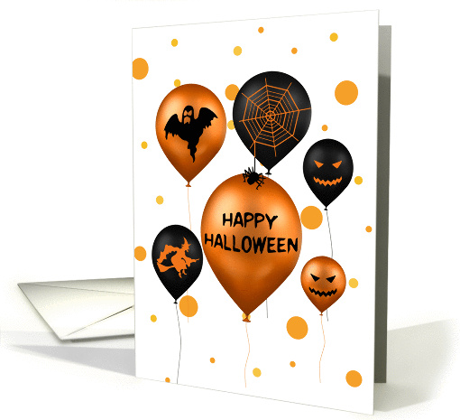 Halloween Party Balloons card (1330948)