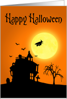 Halloween Silhouette Landscape card