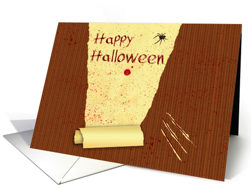 Happy Halloween Bloody Wallpaper card (1330968)