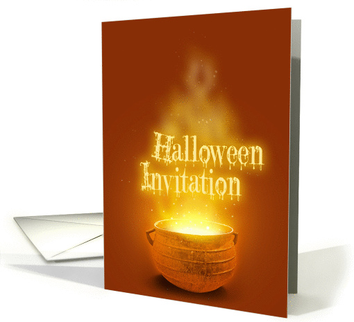 Happy Halloween Cauldron - Party Invitation card (853543)