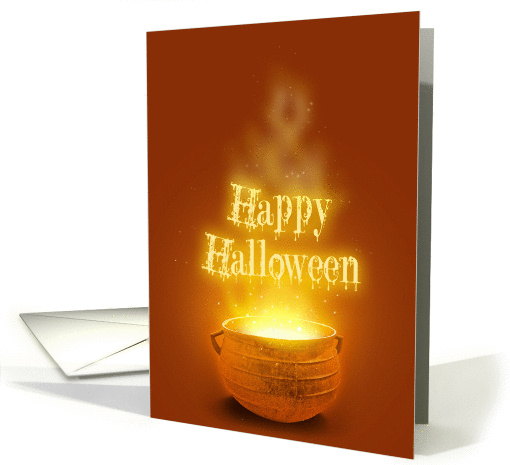 Happy Halloween Cauldron - card (853546)