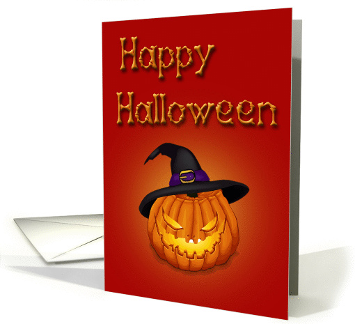 Happy Halloween Pumpkin - card (853551)