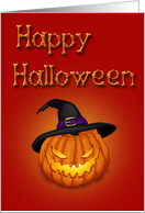 Happy Halloween Pumpkin - Card