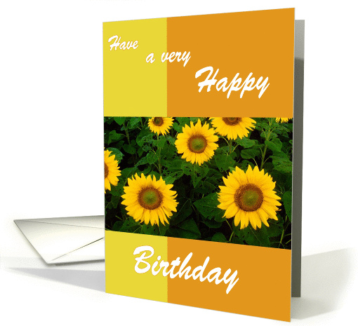 Sunflowers - Birthday card (853605)