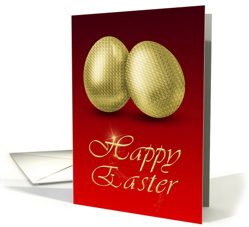 Golden Easter Eggs - card (906179)