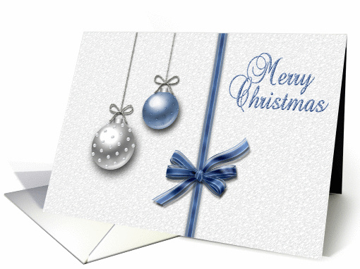 Shiny Christmas Balls - card (985087)