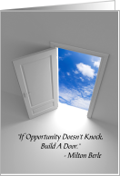 Opportunity Knocks card