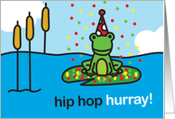 Zoe Birthday Frog card