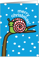 RiRo Zoe Christmas Snail Snow card