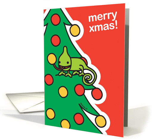 RiRo Zoe Christmas Lizard Christmas tree card (877936)
