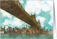 Bridge to New York City card