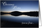 Christmas Wishes - lake reflection card