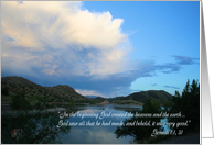 Genesis 1 Encouragement - Mountain Lake card