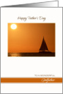 Happy Father’s Day for Godfather ~ Sailboat on the Ocean card