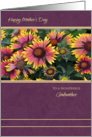 Happy Mother’s Day for Godmother ~ Pink and Yellow Blanket Flowers card