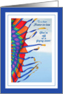 Off to College for Sister in Law - Colorful Kite in the Wind card