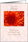 For Friend Mother&rsquo;s Day Orange Dahlia card
