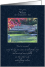 Niece Graduation Congratulations - Water Under the Bridge card