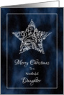 Merry Christmas for Daughter - Christmas Star and Stardust card