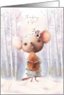 Thinking of You Cute Mouse You’re One of my Favorite Nuts card