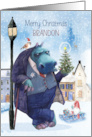 Hippo Brandon Xmas card