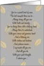 Dad Birthday ~ Falling Leaves Poetry card