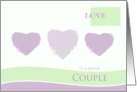 Valentine’s Day Anniversary ~ Love Stamp and Hearts card