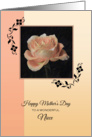 For Niece on Mother’s Day ~ Paper Rose card