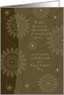 Father’s Day to Uncle ~ Special Father Brown Lights and Flowers card