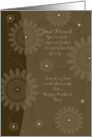 Father’s Day to Friend ~ Special Father Brown Lights and Flowers card