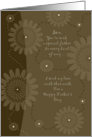 Father’s Day to Son ~ Special Father Brown Lights and Flowers card