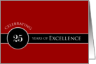 Business 25th Anniversary Circle of Excellence card