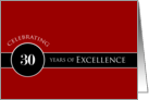 Business 30th Anniversary Circle of Excellence card