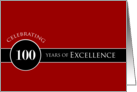 Business 100th Anniversary Circle of Excellence card