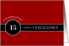 Business 15th Anniversary Party Invitation Circle of Excellence card