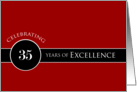 Business 35th Anniversary Party Invitation Circle of Excellence card