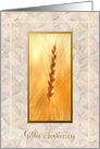 Golden 50th Wedding Anniversary ~ Golden Wheat card