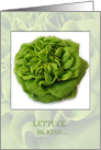 Vegetarian Lettuce Be Kind card
