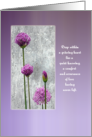 Sympathy A Quiet Knowing Garden Allium card